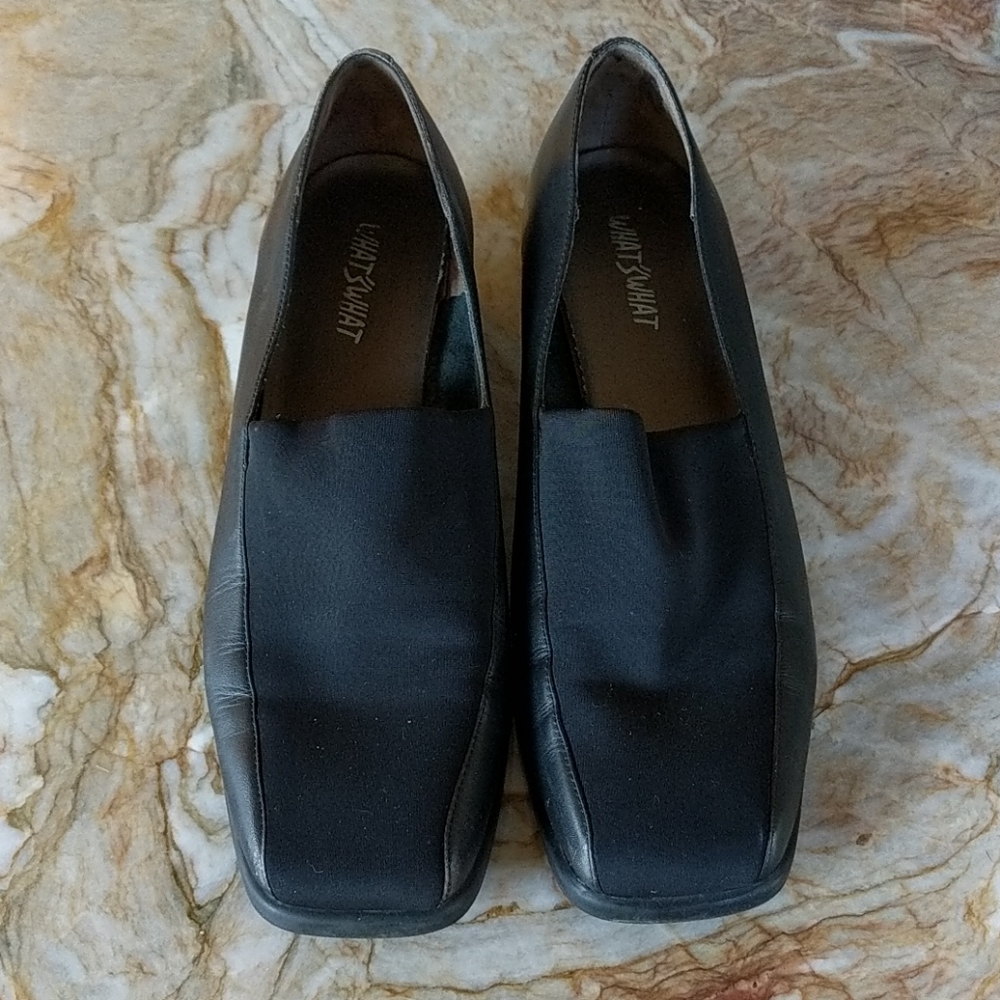 WHAT'SWHAT Lennon Black Ladies Shoes-11